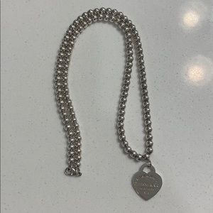Tiffany’s heart beaded necklace
